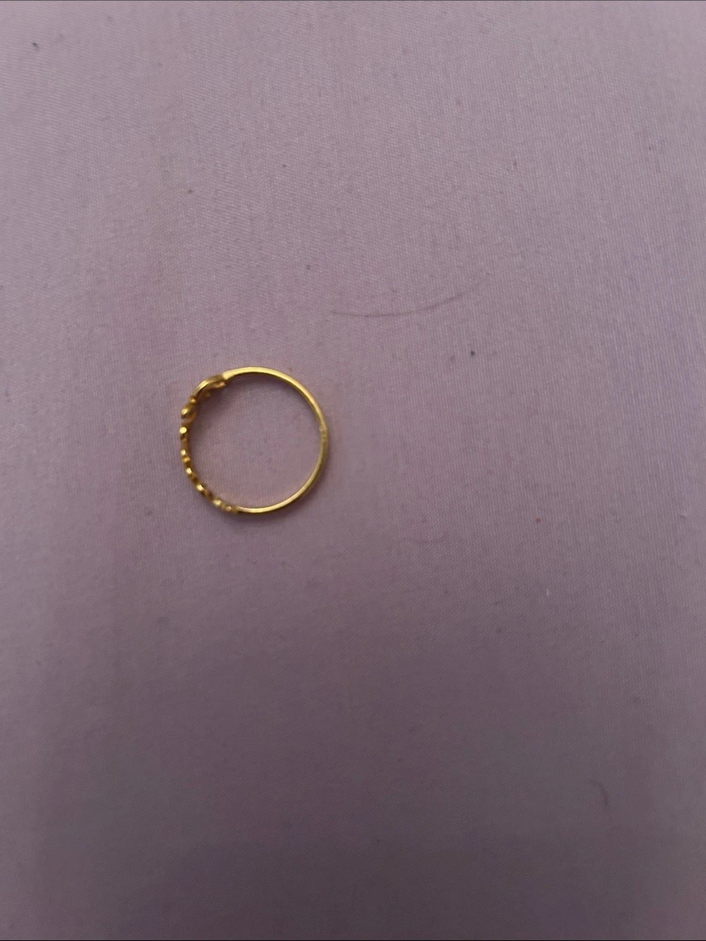 Gold-Tone Beaded Ring Like New